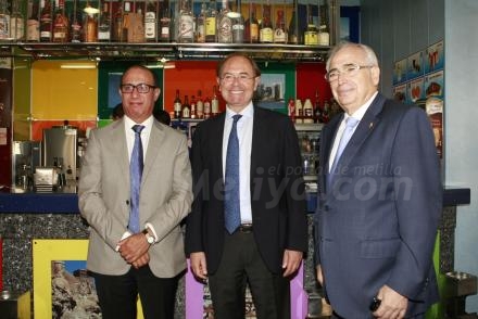 El presidente del Senado, Pío García-Escudero, ha realizado hoy una visita oficial a Melil...